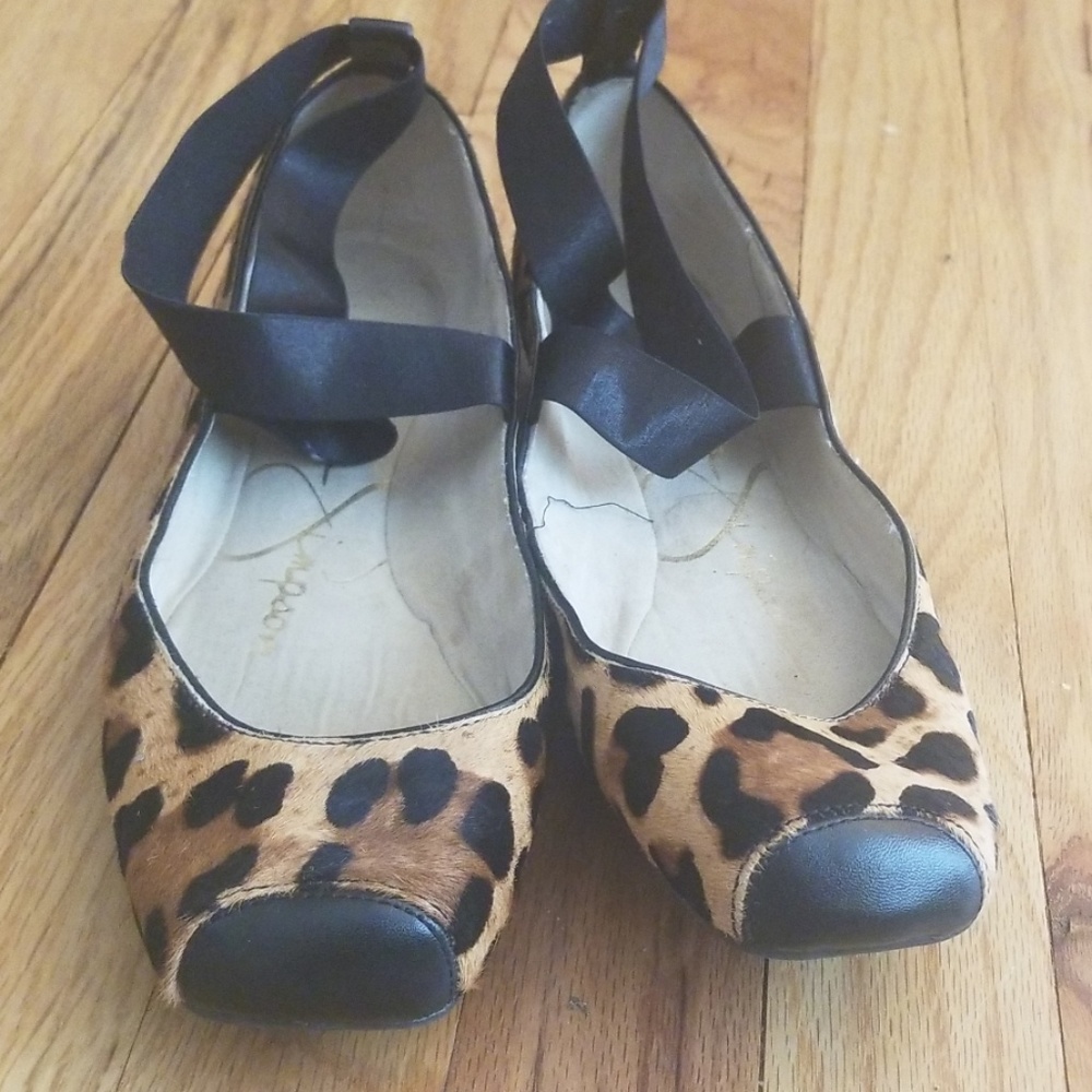 Jessica Simpson leopard ballet flats